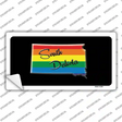 South Dakota Rainbow Novelty Sticker Decal