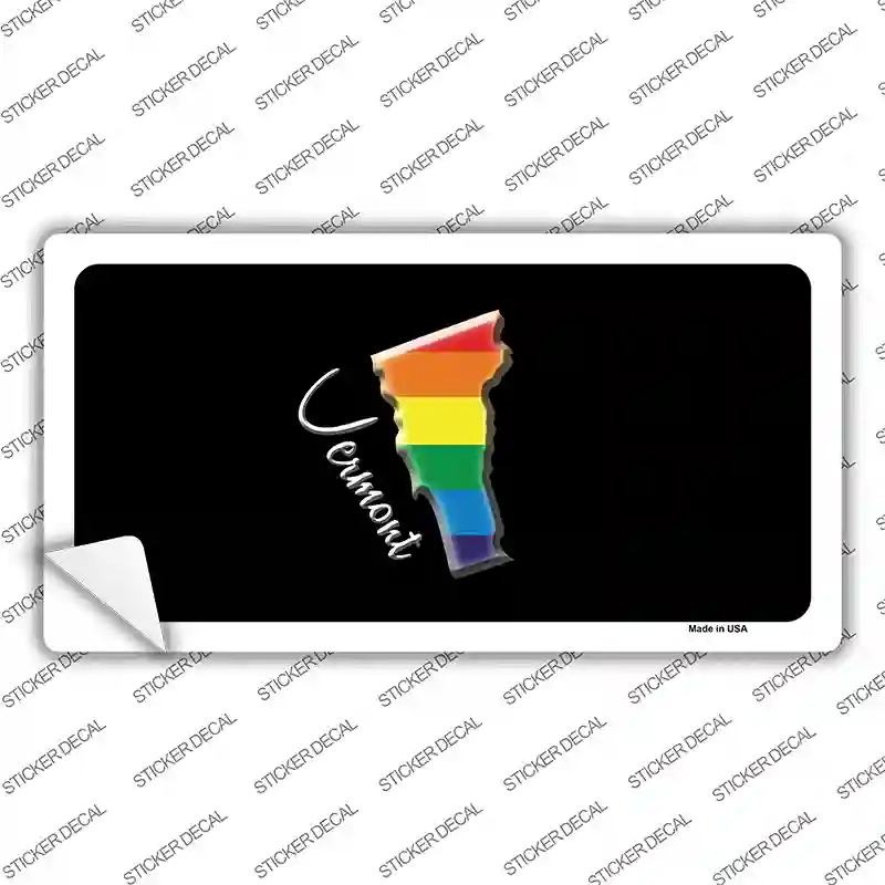 Vermont Rainbow Novelty Sticker Decal