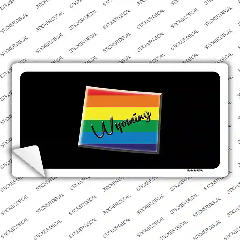 Wyoming Rainbow Novelty Sticker Decal