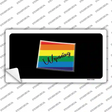 Wyoming Rainbow Novelty Sticker Decal