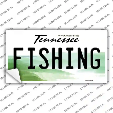 Fishing Tennessee Novelty Sticker Decal