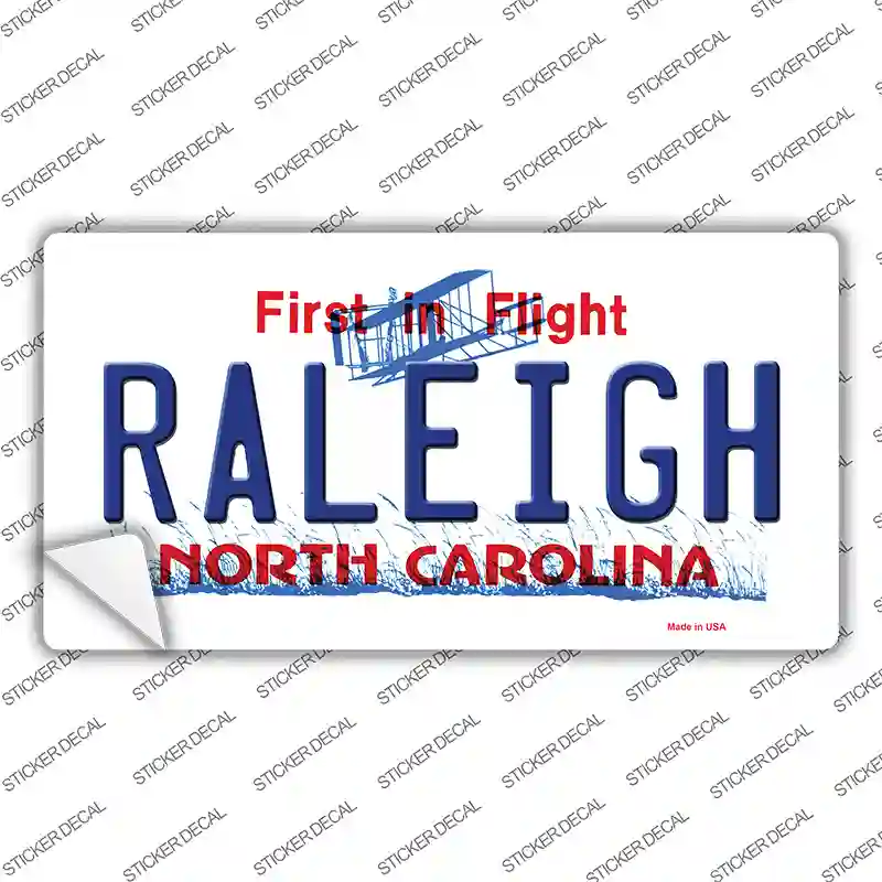 Raleigh North Carolina Novelty Sticker Decal