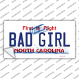 Bad Girl North Carolina Novelty Sticker Decal