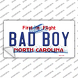 Bad Boy North Carolina Novelty Sticker Decal