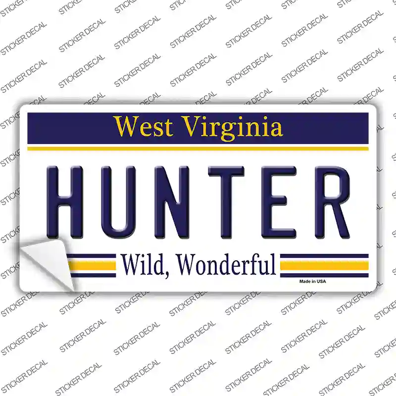 Hunter West Virginia Novelty Sticker Decal