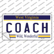 Coach West Virginia Novelty Sticker Decal