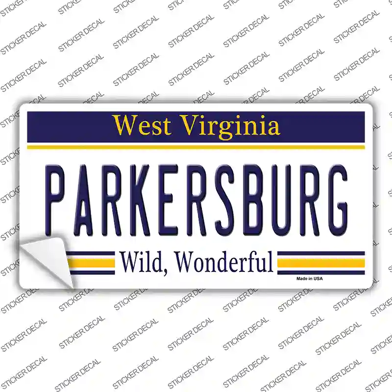 Parkersburg West Virginia Novelty Sticker Decal