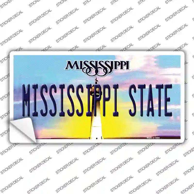 Mississippi State Novelty Sticker Decal