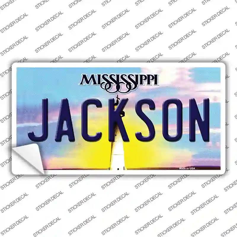 Jackson Mississippi Novelty Sticker Decal