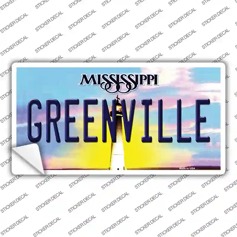 Greenville Mississippi Novelty Sticker Decal