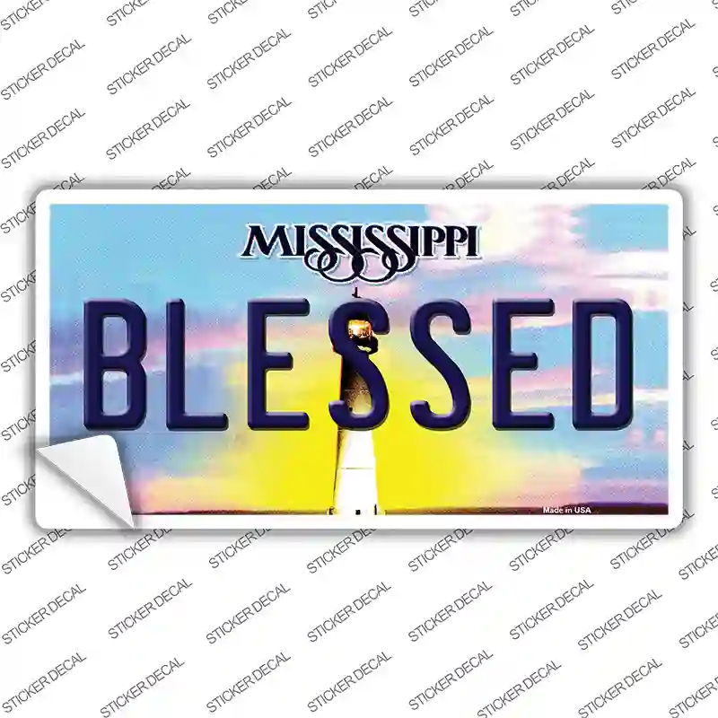 Blessed Mississippi Novelty Sticker Decal