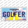 Golfer Mississippi Novelty Sticker Decal