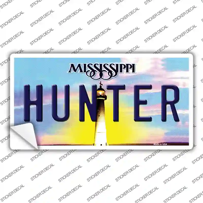 Hunter Mississippi Novelty Sticker Decal