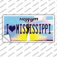 I Love Mississippi Novelty Sticker Decal