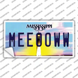 Meeooww Mississippi Novelty Sticker Decal