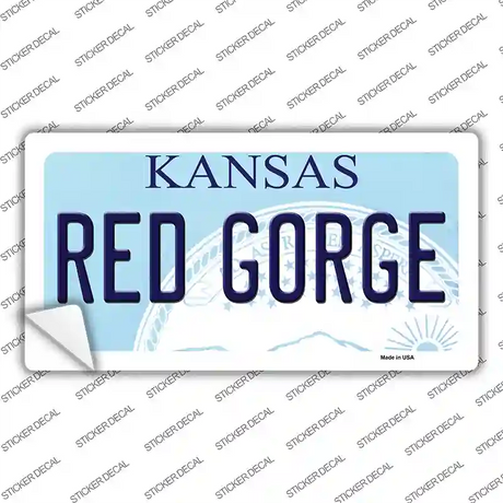 Red Gorge Kansas Novelty Sticker Decal