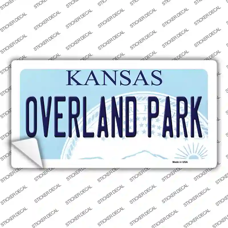 Overland Park Kansas Novelty Sticker Decal