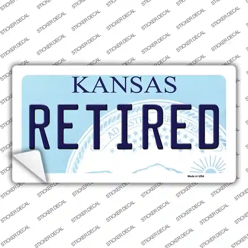 Retired Kansas Novelty Sticker Decal