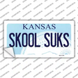 Skool Suks Kansas Novelty Sticker Decal