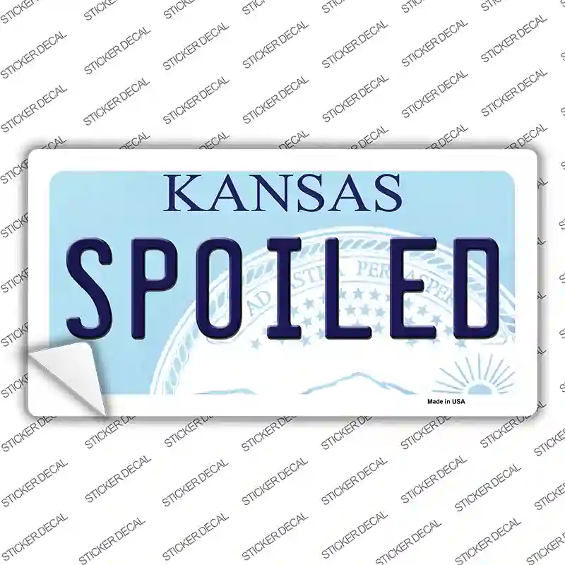 Spoiled Kansas Novelty Sticker Decal