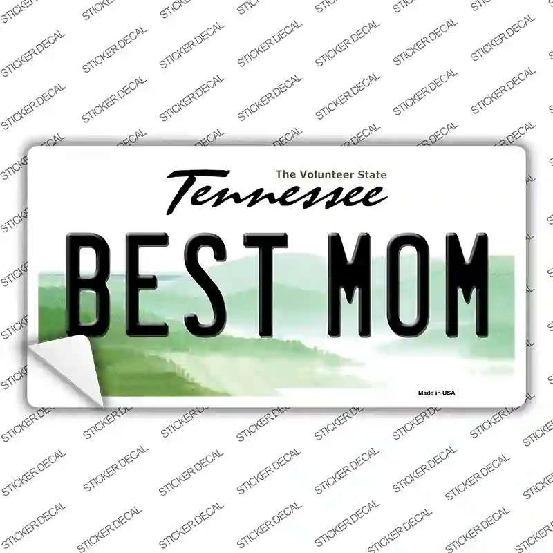Best Mom Tennessee Novelty Sticker Decal