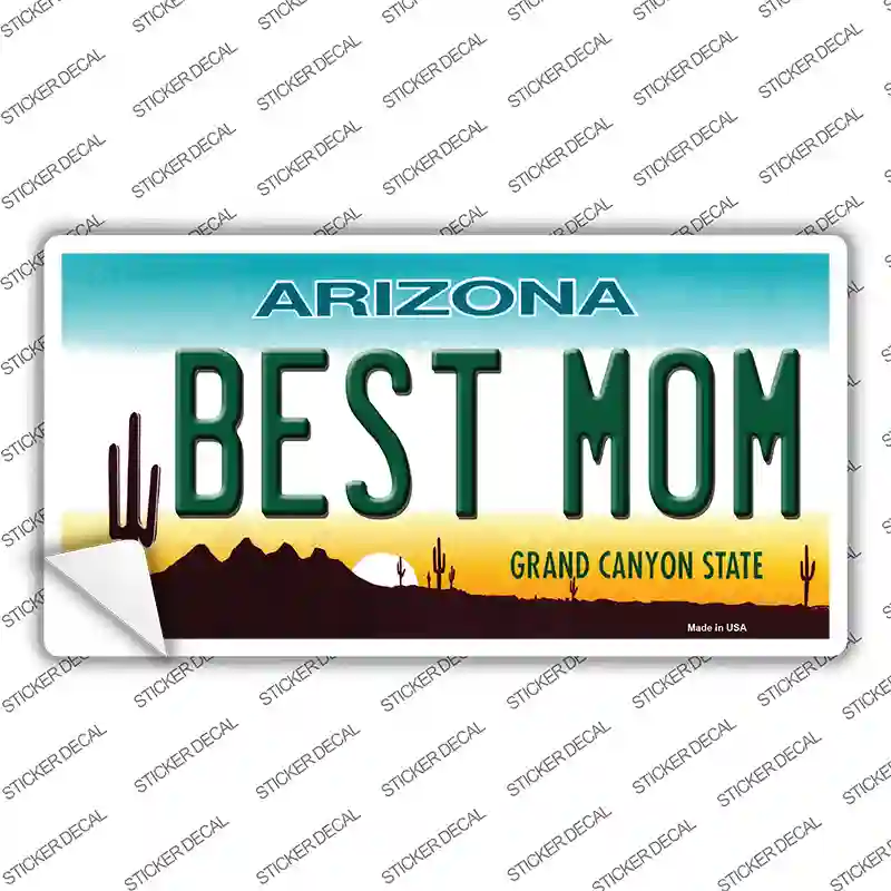 Best Mom Arizona Novelty Sticker Decal