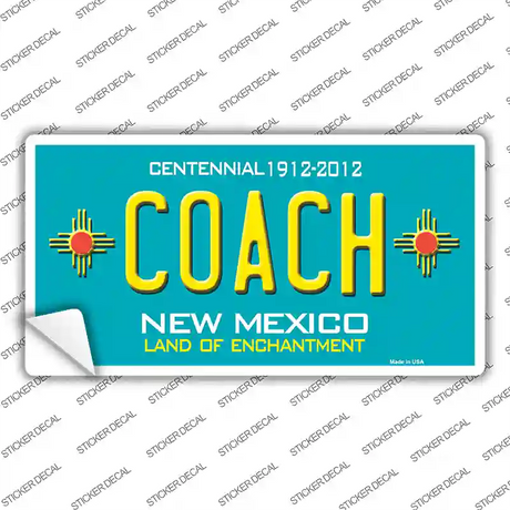 Coach New Mexico Novelty Sticker Decal