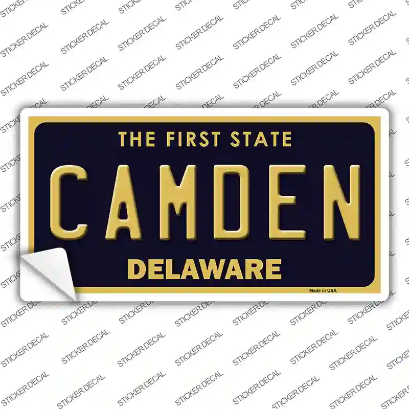 Camden Delaware Novelty Sticker Decal