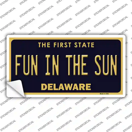 Fun In The Sun Delaware Novelty Sticker Decal