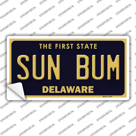Sun Bum Delaware Novelty Sticker Decal