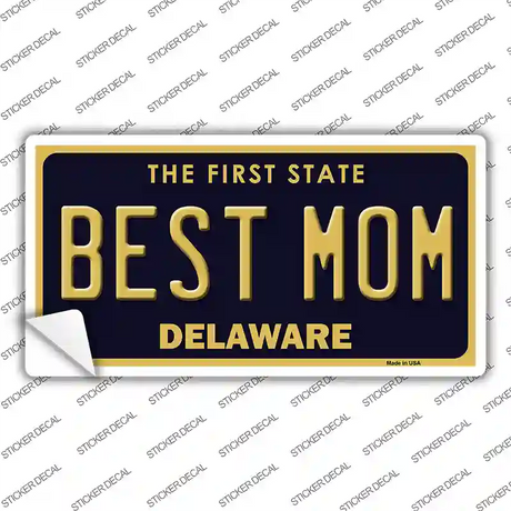Best Mom Delaware Novelty Sticker Decal