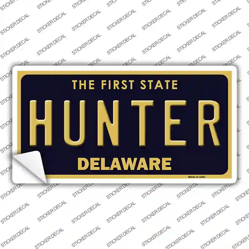 Hunter Delaware Novelty Sticker Decal