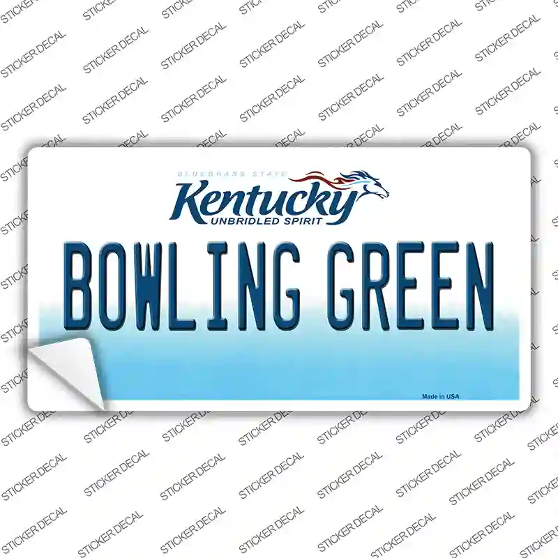 Bowling Green Kentucky Novelty Sticker Decal