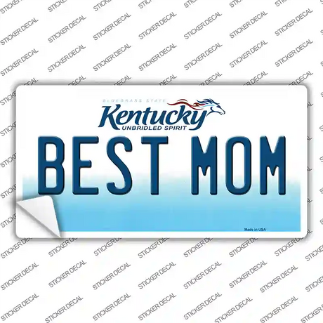Best Mom Kentucky Novelty Sticker Decal