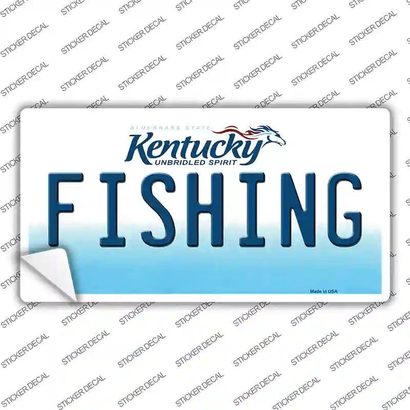 Fishing Kentucky Novelty Sticker Decal
