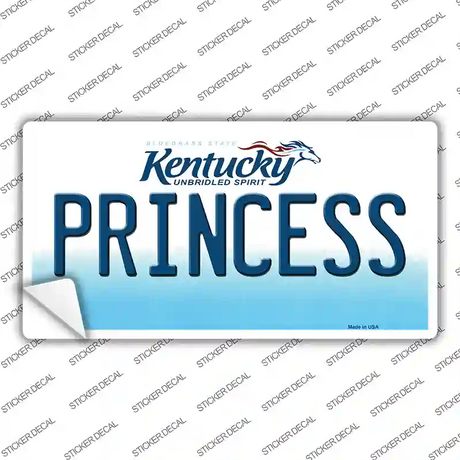 Princess Kentucky Novelty Sticker Decal