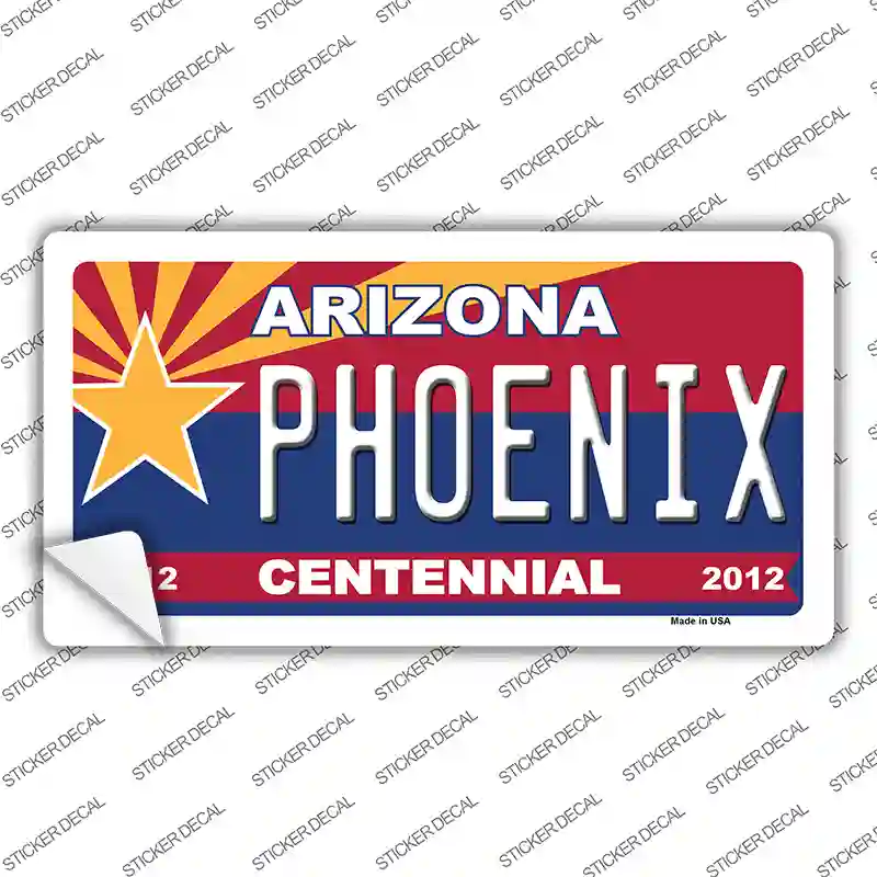 Arizona Centennial Phoenix Novelty Sticker Decal