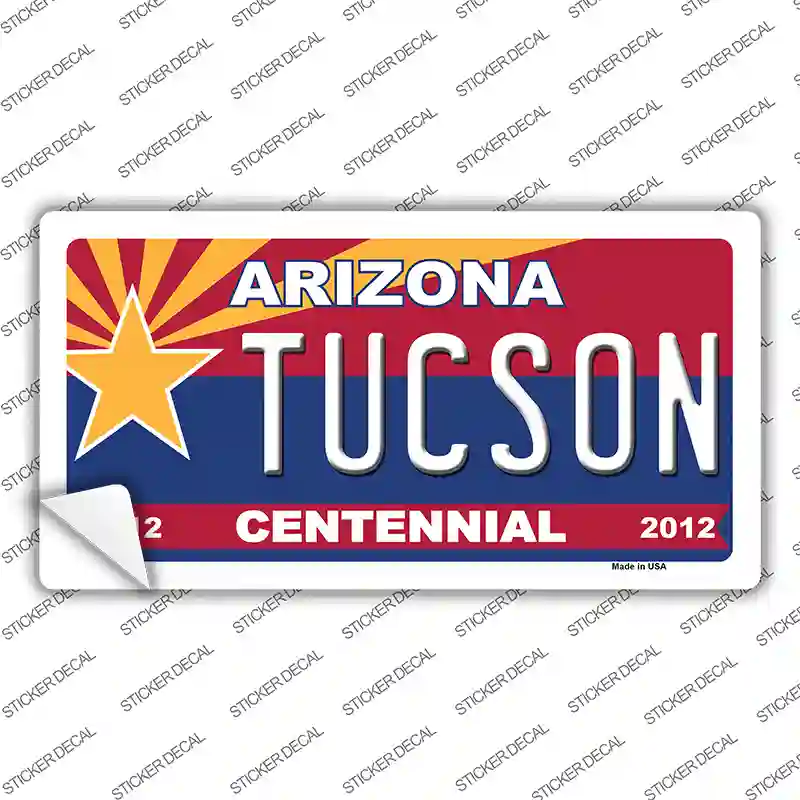 Arizona Centennial Tucson Novelty Sticker Decal