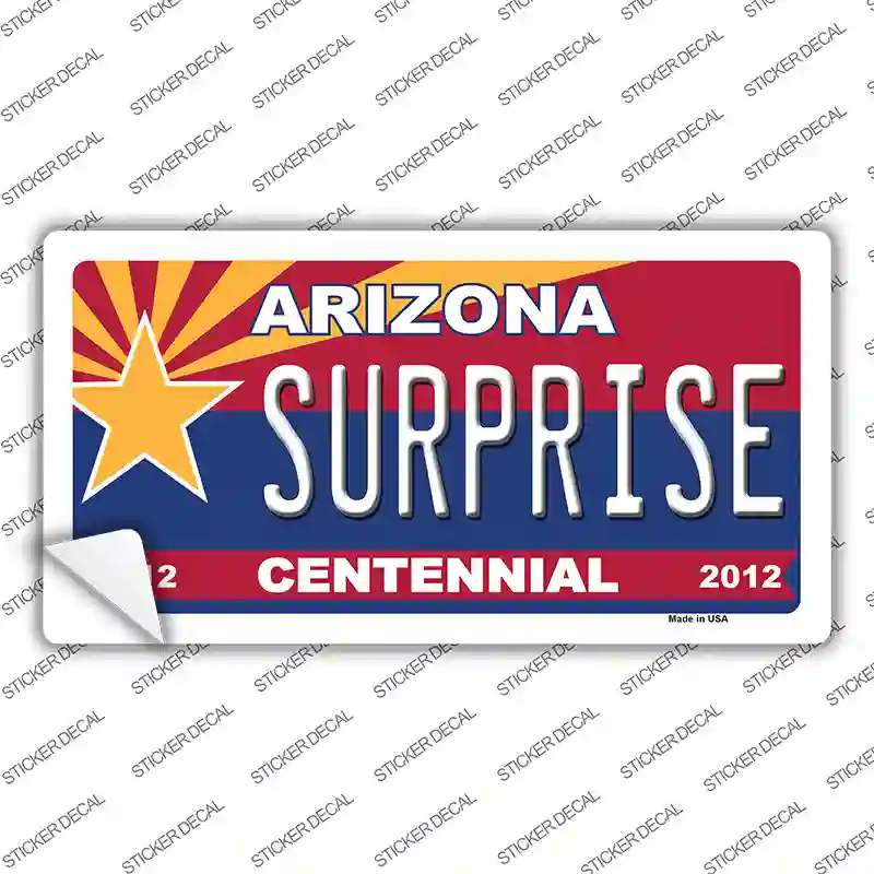 Arizona Centennial Surprise Novelty Sticker Decal