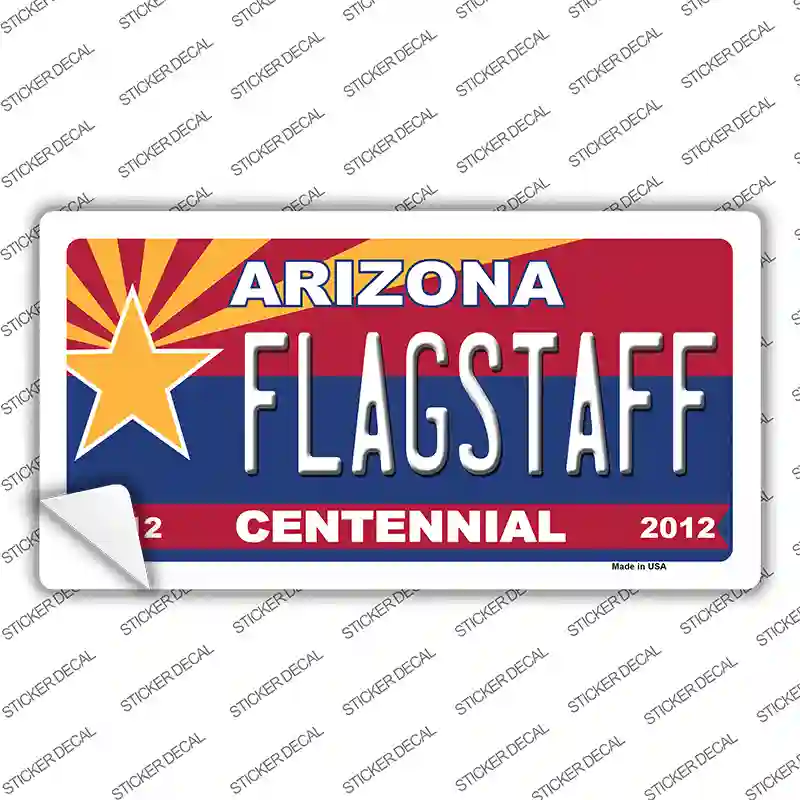 Arizona Centennial Flagstaff Novelty Sticker Decal