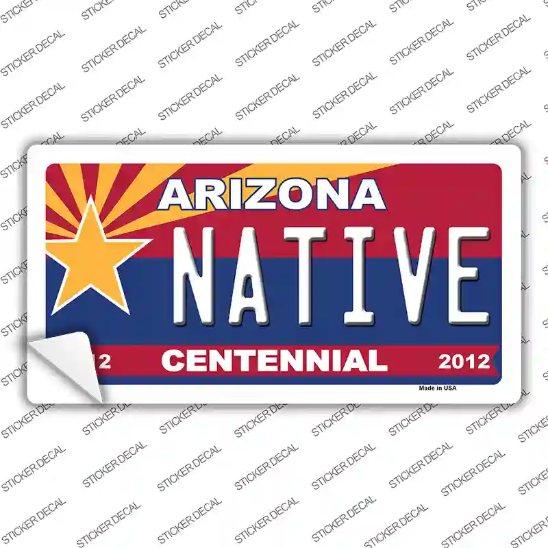 Arizona Centennial Native Novelty Sticker Decal