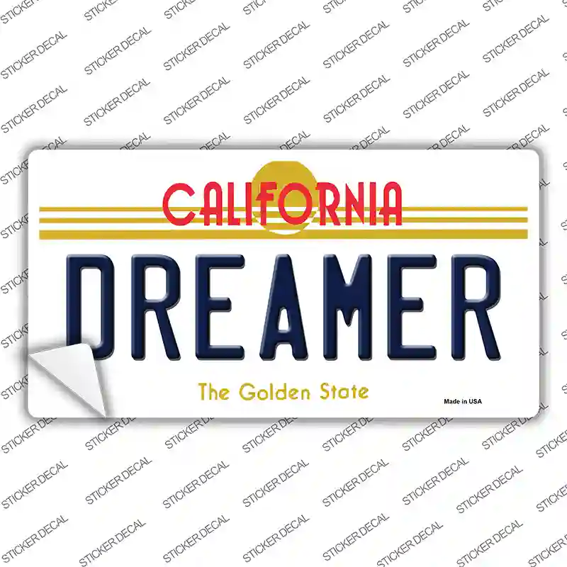 Dreamer California Novelty Sticker Decal