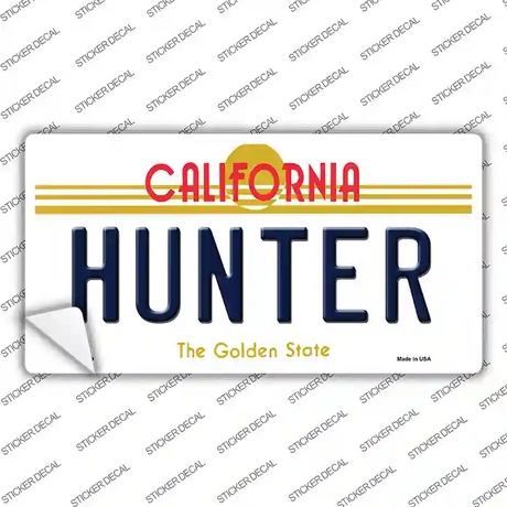 Hunter California Novelty Sticker Decal
