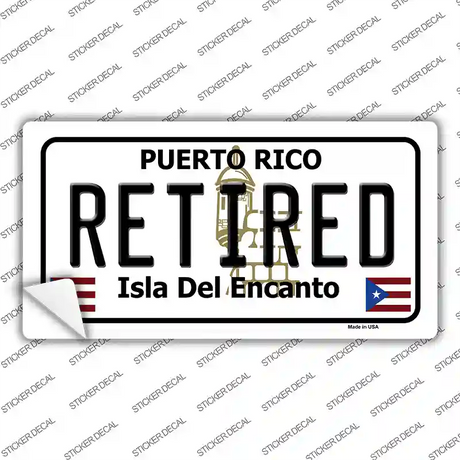 Retired Puerto Rico Novelty Sticker Decal