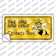 Queen Bee Yellow Novelty Sticker Decal