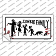 Zombie Family White Novelty Sticker Decal
