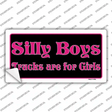Silly Boys Trucks For Girls Novelty Sticker Decal