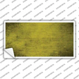 Yellow Oil Rubbed Solid Novelty Sticker Decal