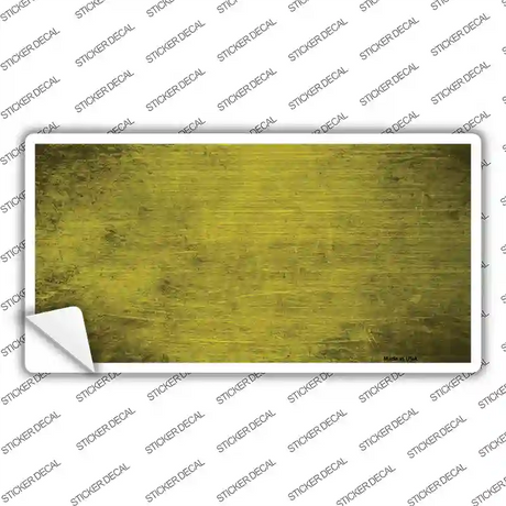 Yellow Oil Rubbed Solid Novelty Sticker Decal