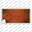 Orange Oil Rubbed Solid Novelty Sticker Decal